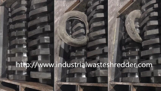 Bom preço. Desfaça-se do pneu de borracha que Shredding o eixo dobro com desgaste - lâmina resistente do equipamento on-line