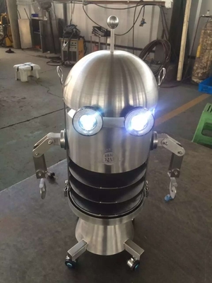 Bom preço. 304 Fabricação personalizada de aço inoxidável Pizza Planet Robot personalizado para transportar pizza da cozinha para a mesa do convidado. on-line