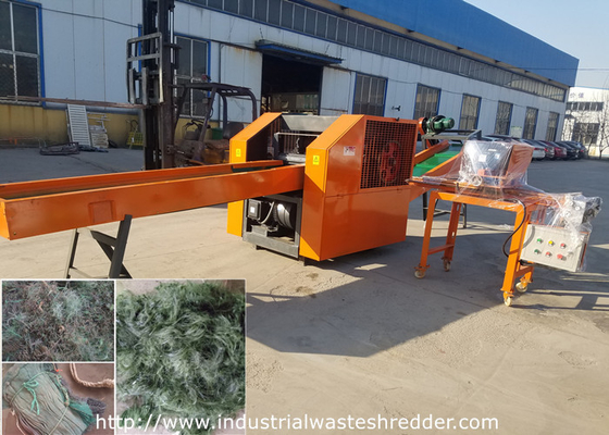 Bom preço. Faca giratória industrial da fibra de nylon da retalhadora Waste de redes de pesca do fio da pesca com apontador on-line