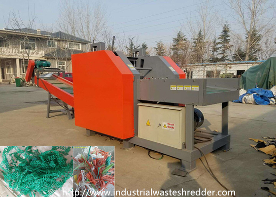 Bom preço. Corte grosso industrial de nylon da ráfia da corda da dureza da retalhadora Waste de redes de pesca on-line