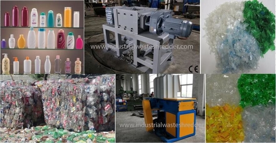 Bom preço. Tamanho pequeno plástico da retalhadora Waste da garrafa do ANIMAL DE ESTIMAÇÃO da sucata que recicla a operação simples da função on-line