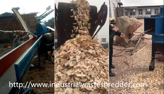 Bom preço. Retalhadora de madeira do desperdício da grande capacidade com a resistência de desgaste que Shredding a sala on-line