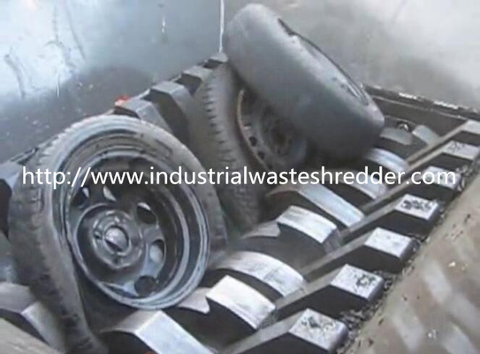 Bom preço. Retalhadora dobro do pneu do desperdício do eixo, máquina Shredding do pneu do caminhão industrial on-line