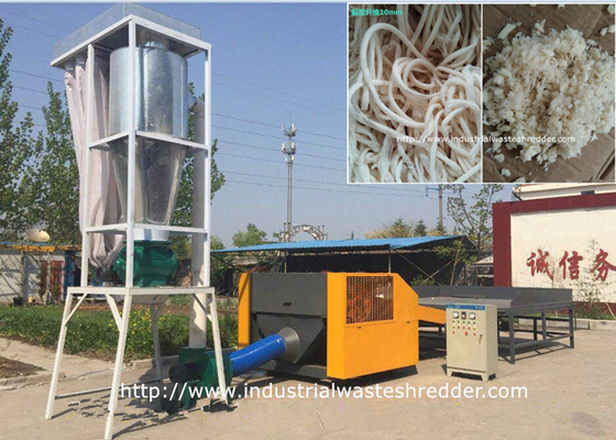 Bom preço. Descarga pegajosa viscosa da retalhadora da fibra da máquina de corte da fibra não pegajosa on-line
