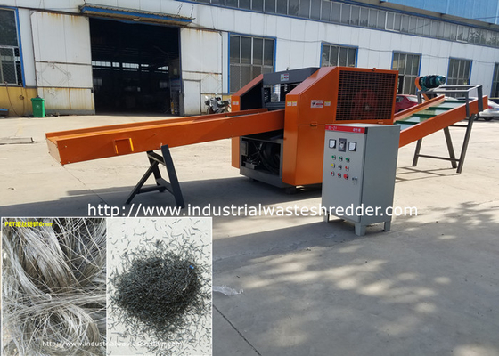 Bom preço. Descarga uniforme industrial da máquina de corte da fibra do PTT da retalhadora Waste do fio da fibra do ANIMAL DE ESTIMAÇÃO on-line