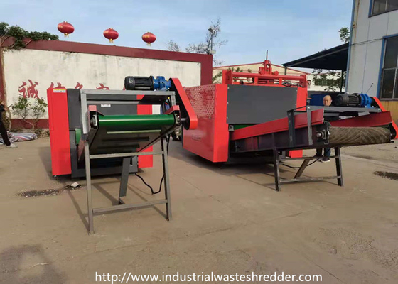 PU XPE Leather Waste Shredder Machine With Twisted Rotary Blade